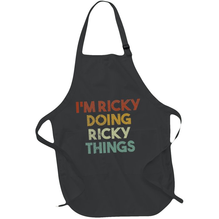 IM Ricky Doing Ricky Things Funny First Name Ricky Apron