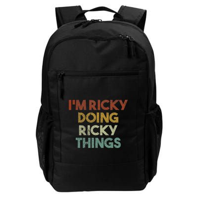 IM Ricky Doing Ricky Things Funny First Name Ricky Backpack