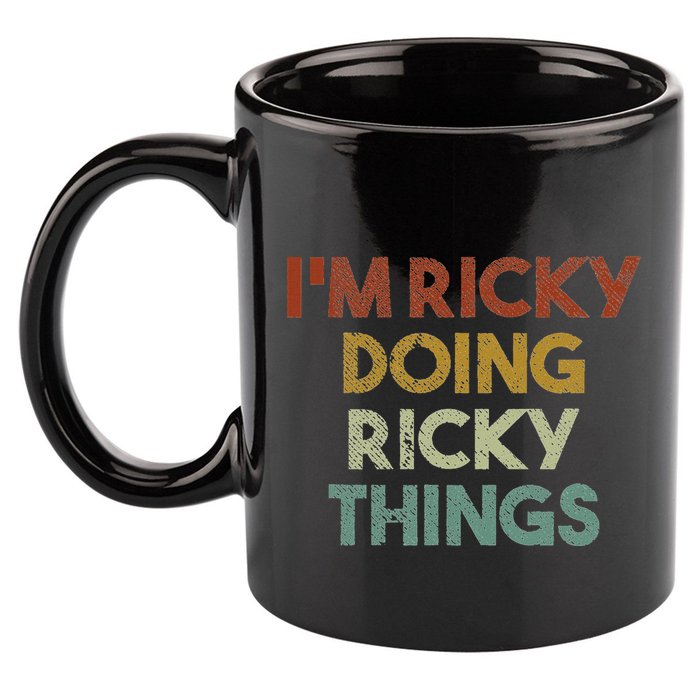 IM Ricky Doing Ricky Things Funny First Name Ricky 11oz C Handle Ceramic Mug