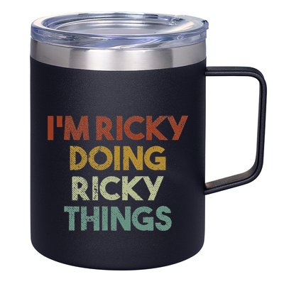 IM Ricky Doing Ricky Things Funny First Name Ricky 12oz Stainless Steel Coffee Mug