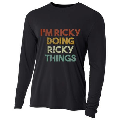 IM Ricky Doing Ricky Things Funny First Name Ricky Cooling Performance Long Sleeve Crew