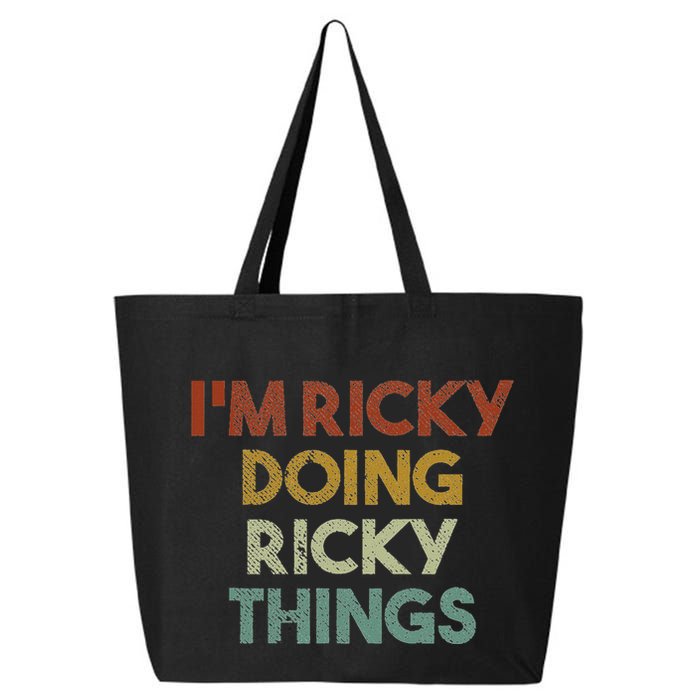 IM Ricky Doing Ricky Things Funny First Name Ricky 25L Jumbo Tote