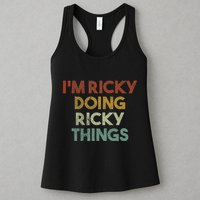 IM Ricky Doing Ricky Things Funny First Name Ricky Womens Tank Top