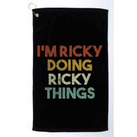 IM Ricky Doing Ricky Things Funny First Name Ricky Golf Towel
