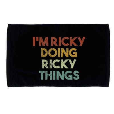 IM Ricky Doing Ricky Things Funny First Name Ricky Microfiber Hand Towel