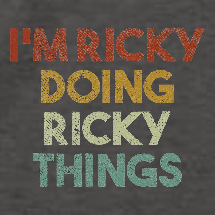 IM Ricky Doing Ricky Things Funny First Name Ricky Vector Backpack