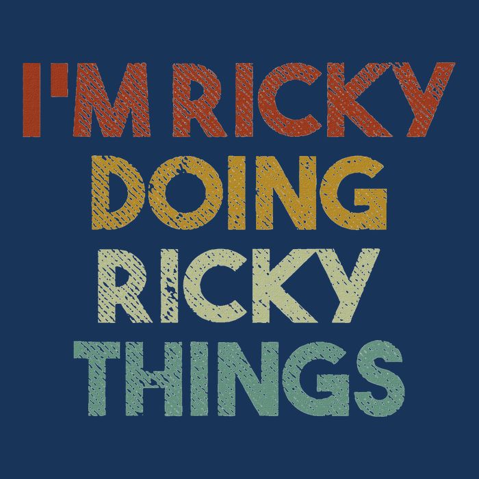 IM Ricky Doing Ricky Things Funny First Name Ricky Infant Baby Jersey Bodysuit