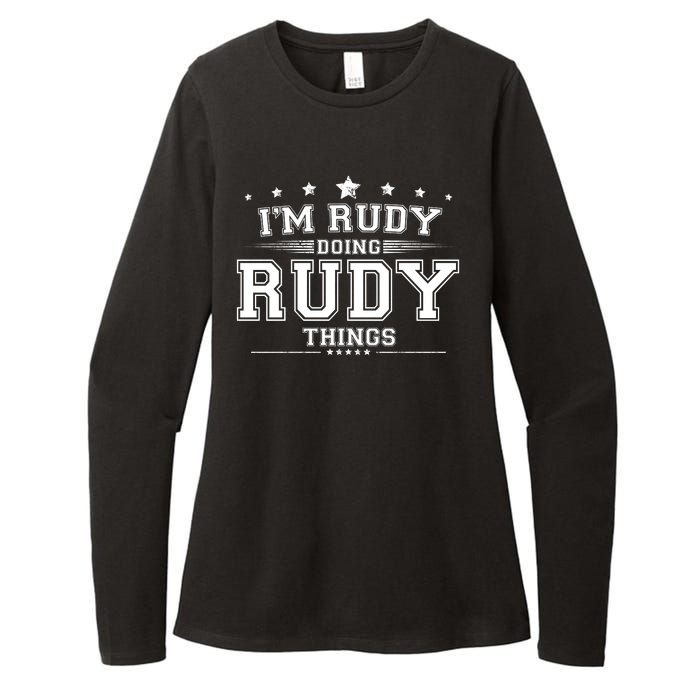 Im Rudy Doing Rudy Things Womens CVC Long Sleeve Shirt