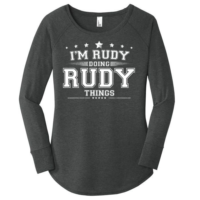 Im Rudy Doing Rudy Things Women's Perfect Tri Tunic Long Sleeve Shirt