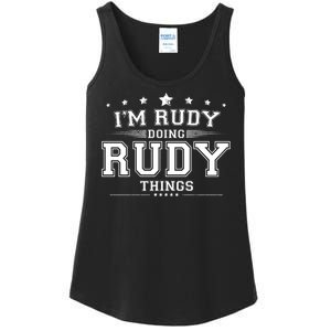 Im Rudy Doing Rudy Things Ladies Essential Tank