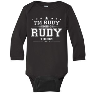 Im Rudy Doing Rudy Things Baby Long Sleeve Bodysuit