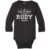 Im Rudy Doing Rudy Things Baby Long Sleeve Bodysuit