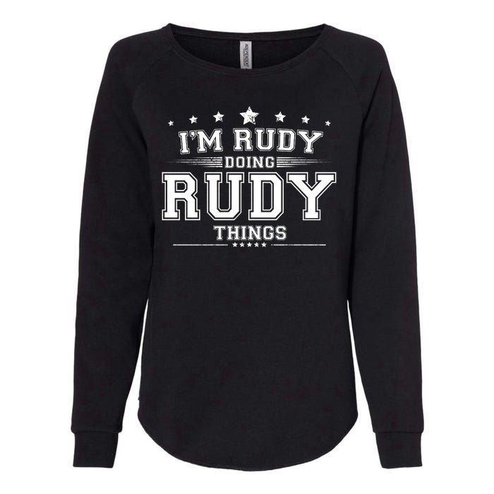 Im Rudy Doing Rudy Things Womens California Wash Sweatshirt