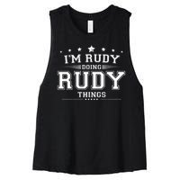 Im Rudy Doing Rudy Things Women's Racerback Cropped Tank