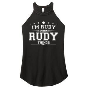 Im Rudy Doing Rudy Things Women's Perfect Tri Rocker Tank