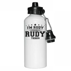 Im Rudy Doing Rudy Things Aluminum Water Bottle