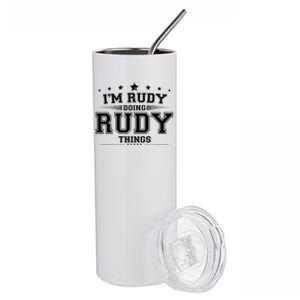 Im Rudy Doing Rudy Things Stainless Steel Tumbler