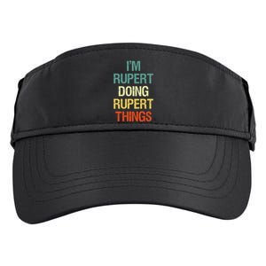 IM Rupert Doing Rupert Things Personalized First Name Gift Adult Drive Performance Visor