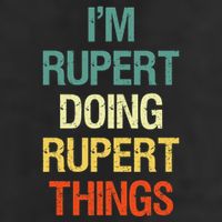 IM Rupert Doing Rupert Things Personalized First Name Gift Beanie