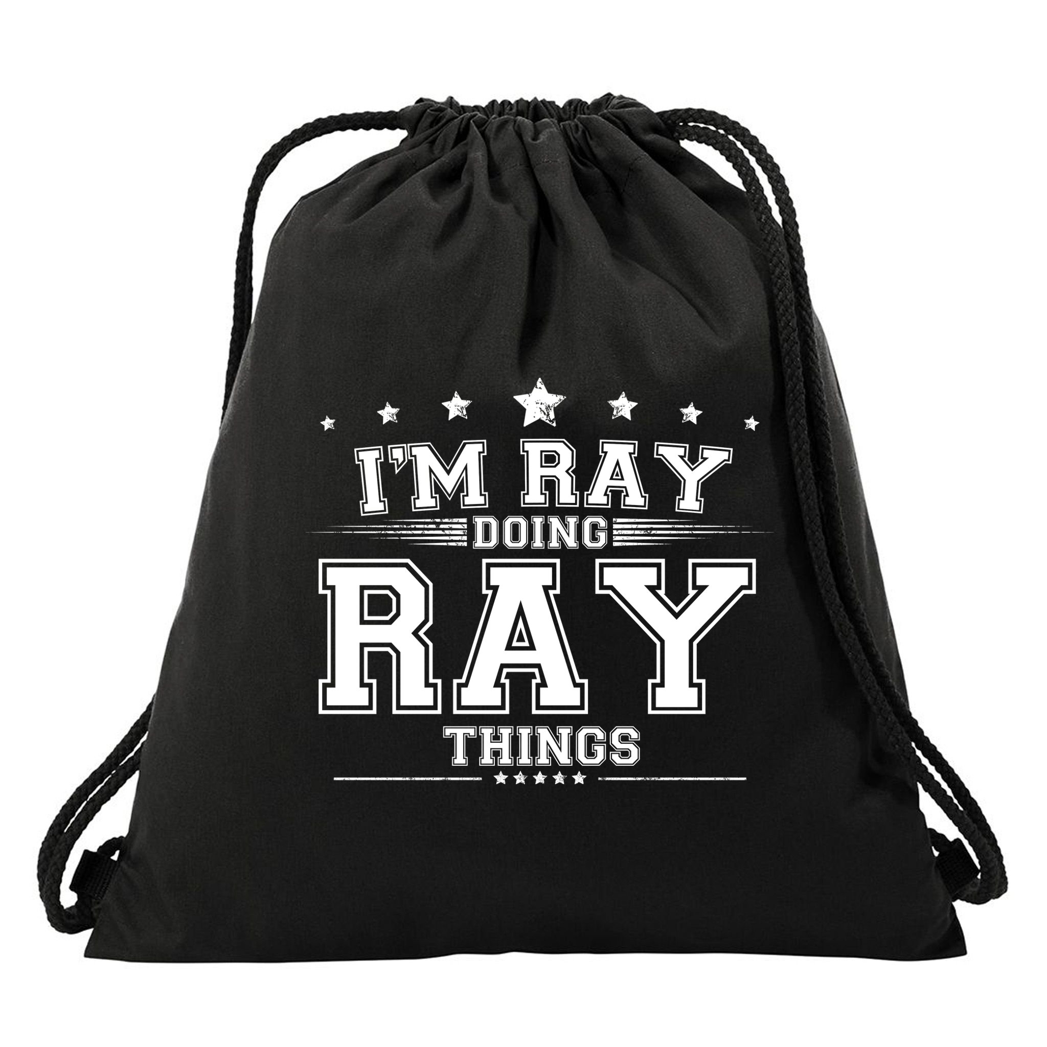 Im Ray Doing Ray Things Drawstring Bag