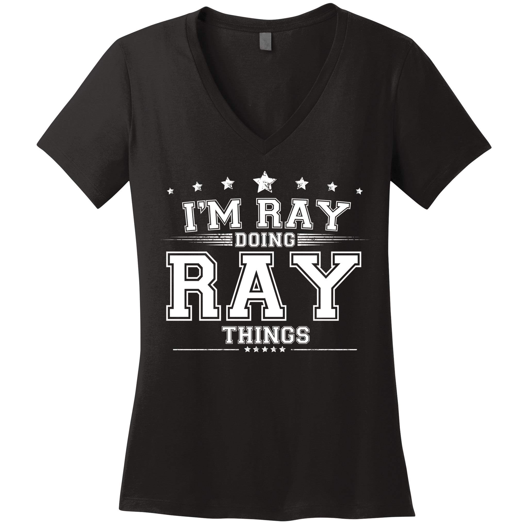 Im Ray Doing Ray Things Women's V-Neck T-Shirt