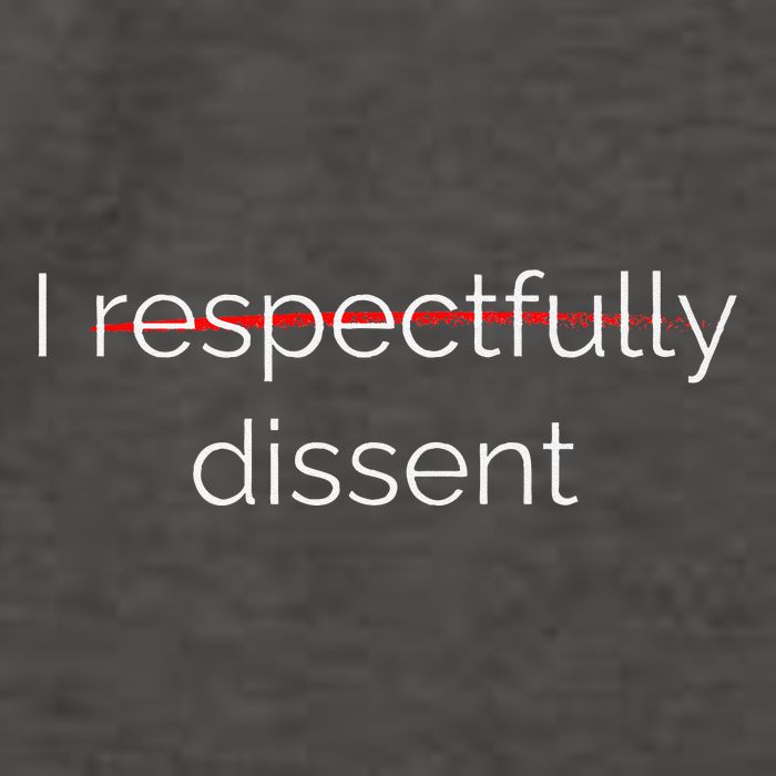 I Respectfully Dissent Premium Vector Backpack