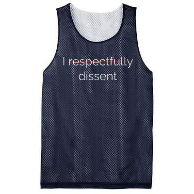 I Respectfully Dissent Premium Mesh Reversible Basketball Jersey Tank