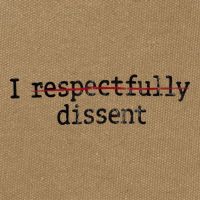 I Respectfully Dissent Cotton Canvas Backpack