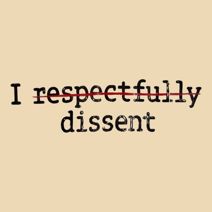 I Respectfully Dissent Bag
