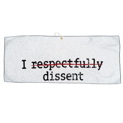 I Respectfully Dissent Large Microfiber Waffle Golf Towel