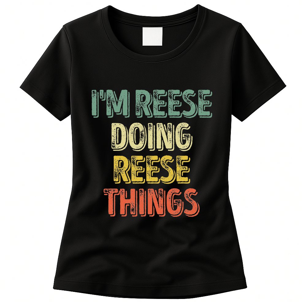 IM Reese Doing Reese Things Personalized First Name Womens T-Shirt