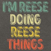 IM Reese Doing Reese Things Personalized First Name Cotton Canvas Backpack