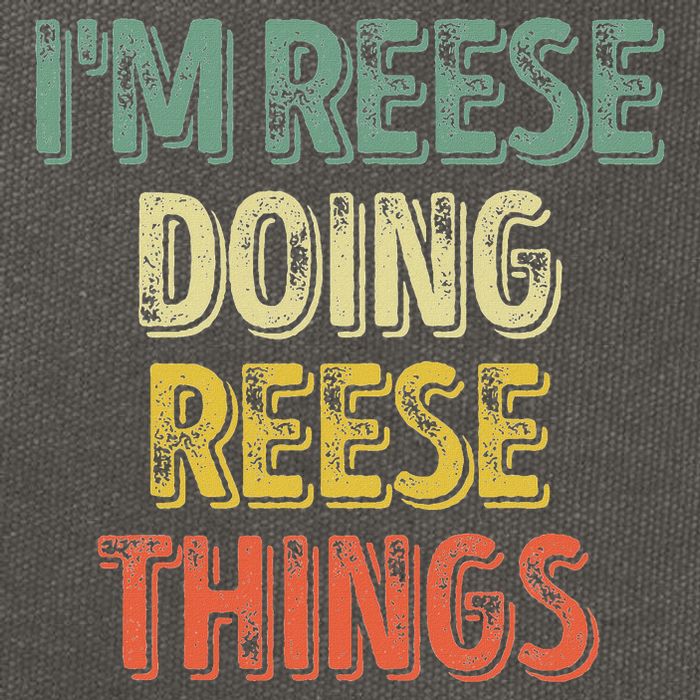 IM Reese Doing Reese Things Personalized First Name Cotton Canvas Backpack