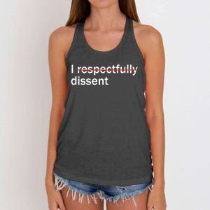 I Respectfully Dissent Women's Knotted Racerback Tank