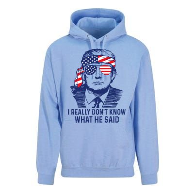 I Really DonT Know What He Said At The End Of That Sentence Unisex Surf Hoodie