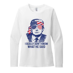 I Really DonT Know What He Said At The End Of That Sentence Womens CVC Long Sleeve Shirt