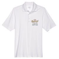 IM Retired Every Hour Is A Happy Hour Funny Retirement Men's Origin Performance Pique Polo