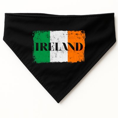 Ireland Grunge Flag USA-Made Doggie Bandana