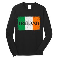 Ireland Grunge Flag Long Sleeve Shirt