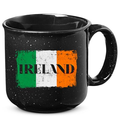 Ireland Grunge Flag 15oz Campfire Ceramic Mug