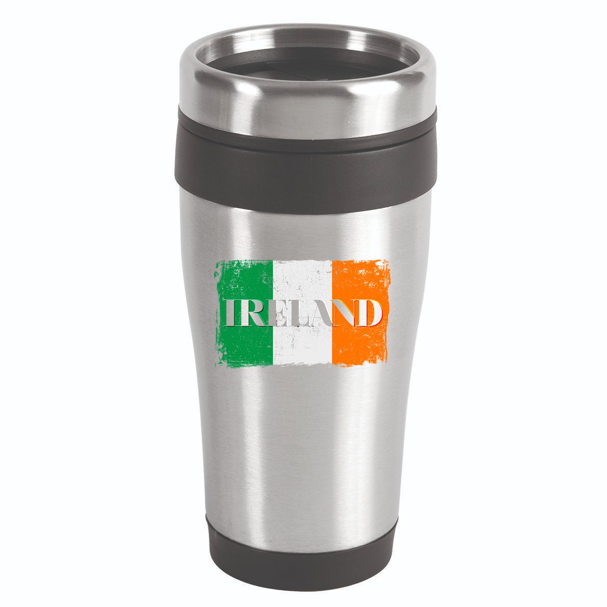 Ireland Grunge Flag 16oz Travel Tumbler