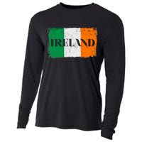 Ireland Grunge Flag Cooling Performance Long Sleeve Crew