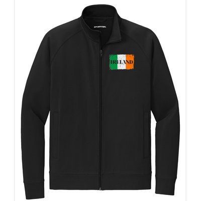 Ireland Grunge Flag Stretch Full-Zip Cadet Jacket