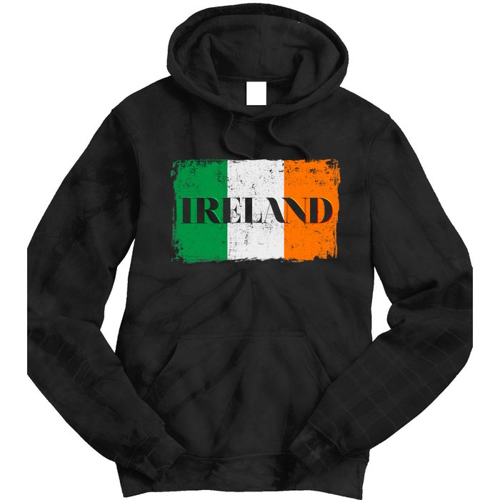 Ireland Grunge Flag Tie Dye Hoodie