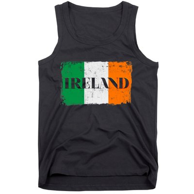 Ireland Grunge Flag Tank Top