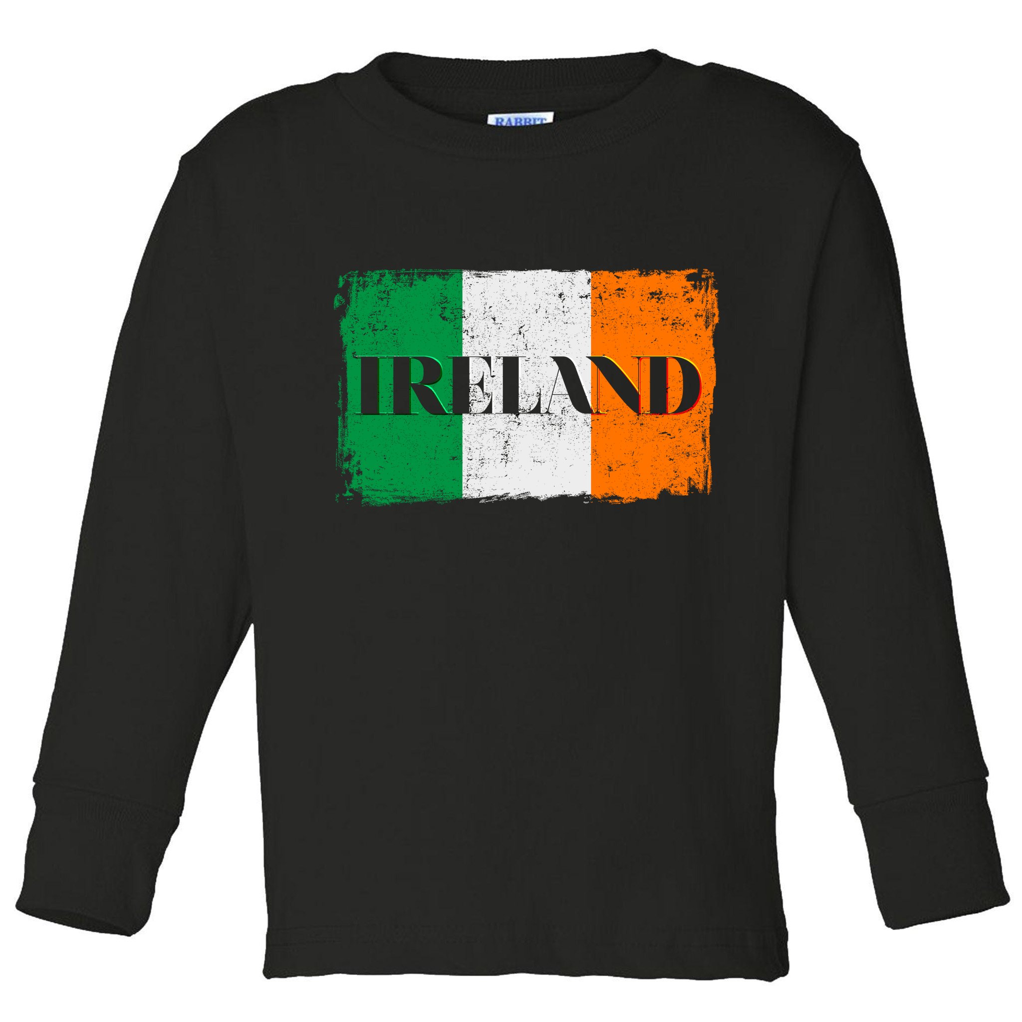 Ireland Grunge Flag Toddler Long Sleeve Shirt