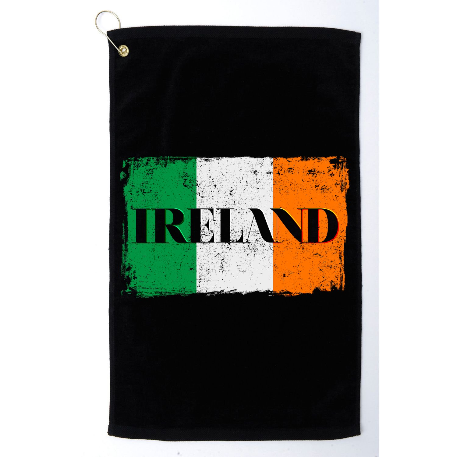 Ireland Grunge Flag Golf Towel