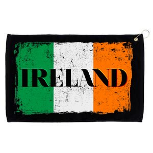 Ireland Grunge Flag Grommeted Golf Towel