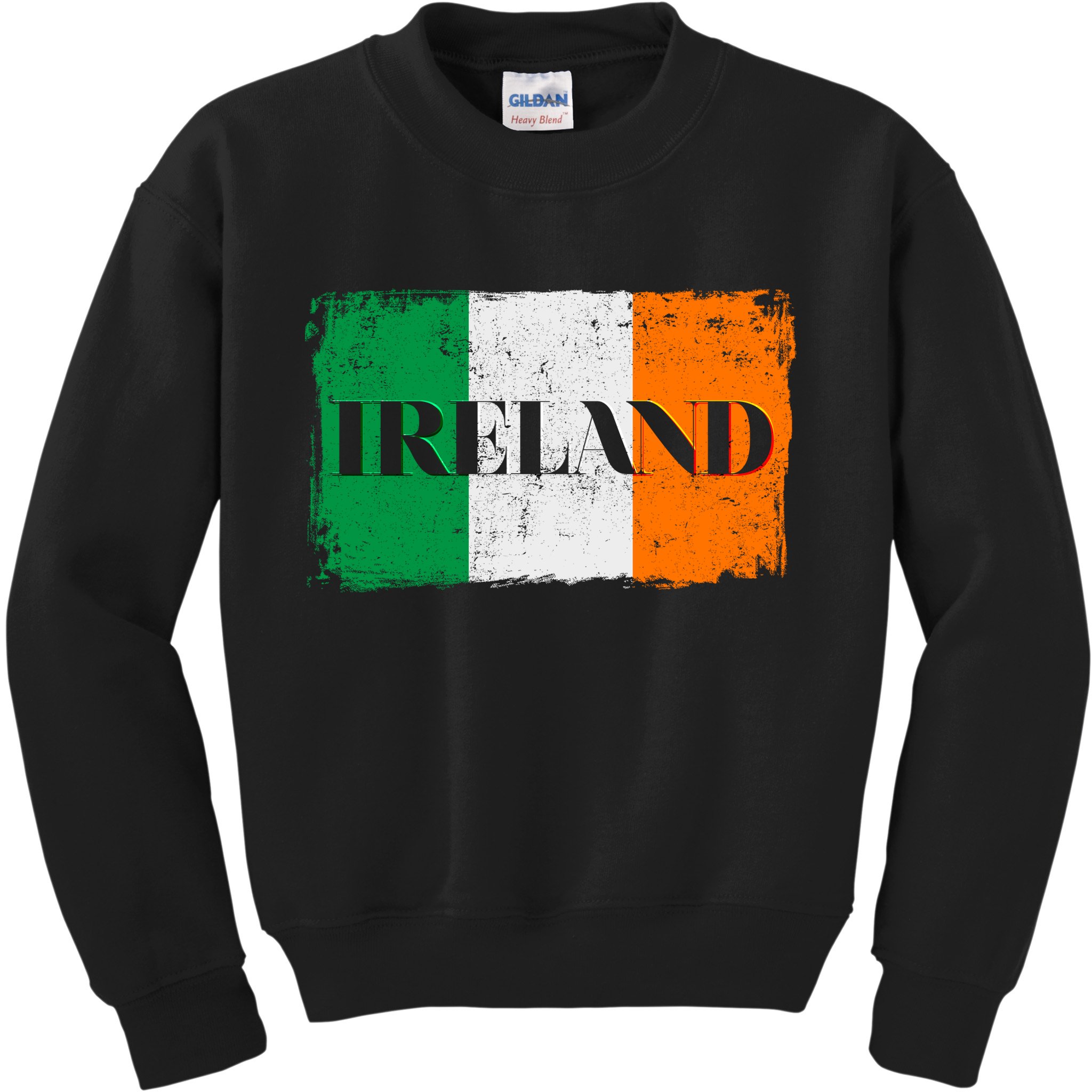 Ireland Grunge Flag Kids Sweatshirt