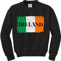 Ireland Grunge Flag Kids Sweatshirt